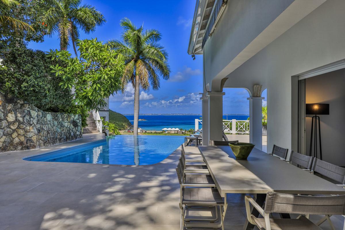 8 Location villa Casa Branca 3 chambres 6 personnes piscine vue mer à Anse Marcel à saint martin